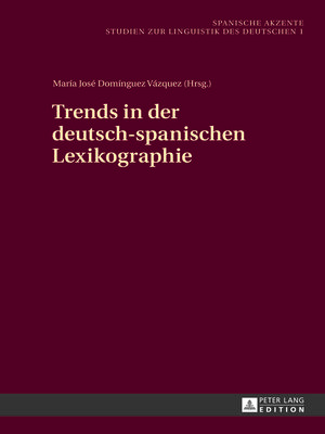 cover image of Trends in der deutsch-spanischen Lexikographie